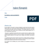 Project Synopsis: Payroll Management
