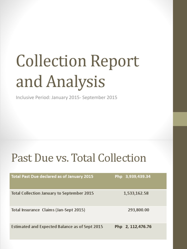 2015 Collection Report Analysis | PDF | Finance & Money Management ...
