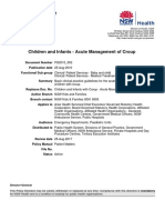 Policy Directive: Children and Infants - Acute Management of Croup