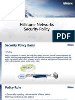 Hillstone Networks Security Policy and Configuration Guide