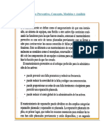 Mantenimiento Preventivo, Conceptos, Modelos y Análisis