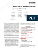 Guide To The Selection and Use of Hydraulic Cements: ACI 225R-99