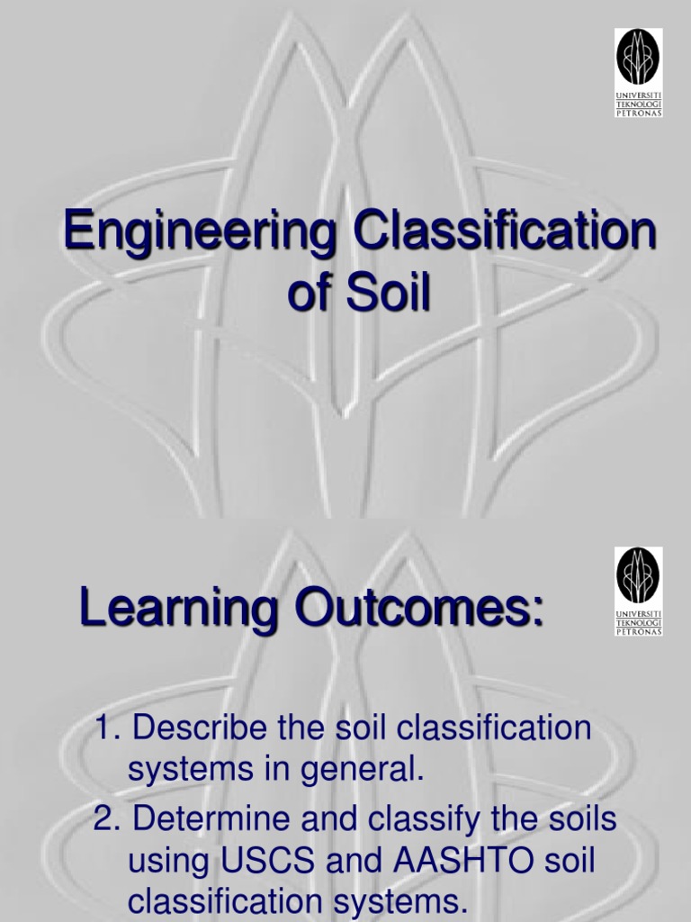 Soil Classification: USCS & AASHTO Guide | PDF | Silt | Sand