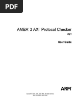 Amba 3 Axi Protocol Checker: User Guide