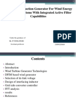 Doubly Fed Induction Generator For Wind Energy Conversion Systems With Integrated Active Filter Capabilities