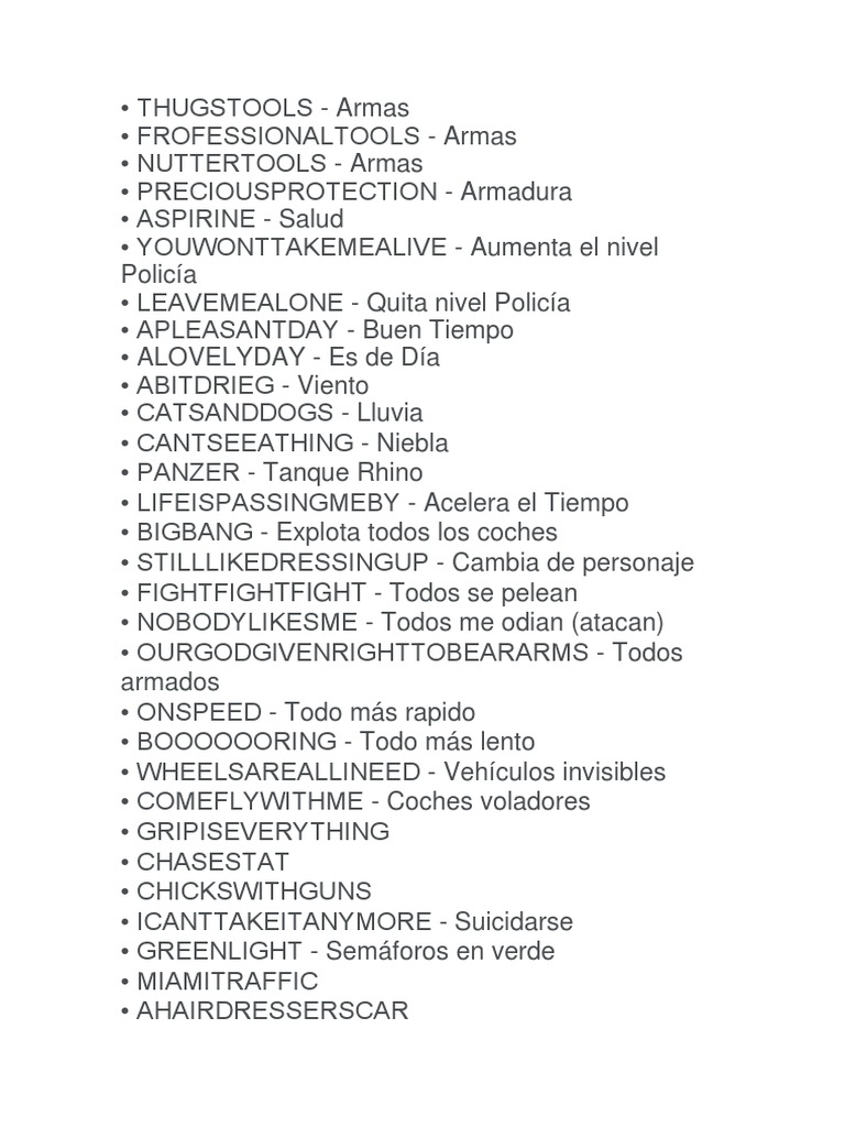 Claves de Vice City PDF Ocio Deportes