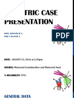 Pediatric Case Presentation