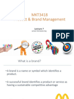 MKT3418 Product & Brand Management: Lecturer: Ms Pauline Ong