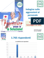 Indagine Sulle Aggressioni Al Personale Sanitario - Dati Nazionali