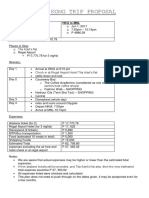 Hong Kong Trip Proposal: MNL To HKG HKG To MNL