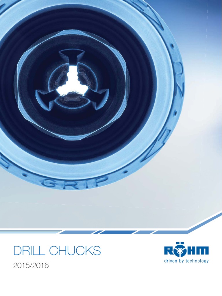 RÖHM Drill Chucks Catalog 2015/2016 | PDF | Drill | Mechanical Engineering