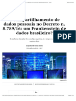 Jacqueline_O Compartilhamento de Dados Pessoais No Decreto n. 8.789_16_ Um Frankenstein de Dados Brasileiro_ - JOTA
