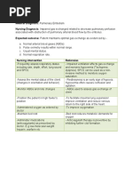 Nursing Care Plan - Pulmonary Embolism