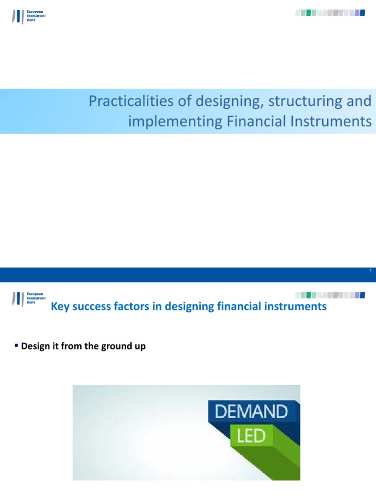 Designing Effective Financial Instruments | PDF | Efficient Energy Use ...