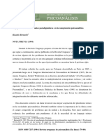 Psicoanálisis: El Poder de Las Teorías. El Papel de Los Determinantes Paradigmáticos en La Comprensión Psicoanalítica