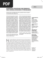 Intervenções psicológicas com crianças no CRAS