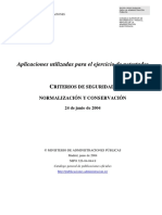 Criterios de Seguridad, Normalización y Conservación de Las Aplicaciones Utilizadas para El Ejercicio de Potestades PDF