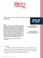 Política Educacional Brasileira: A Reforma Dos Anos 90 e Suas Implicações