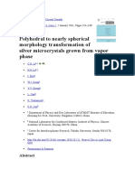 Microcristales Plateados Con Forma de Poliedros (¿Sólidos Platónicos¿)