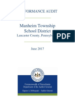 Manheim Township School District Performance Audit