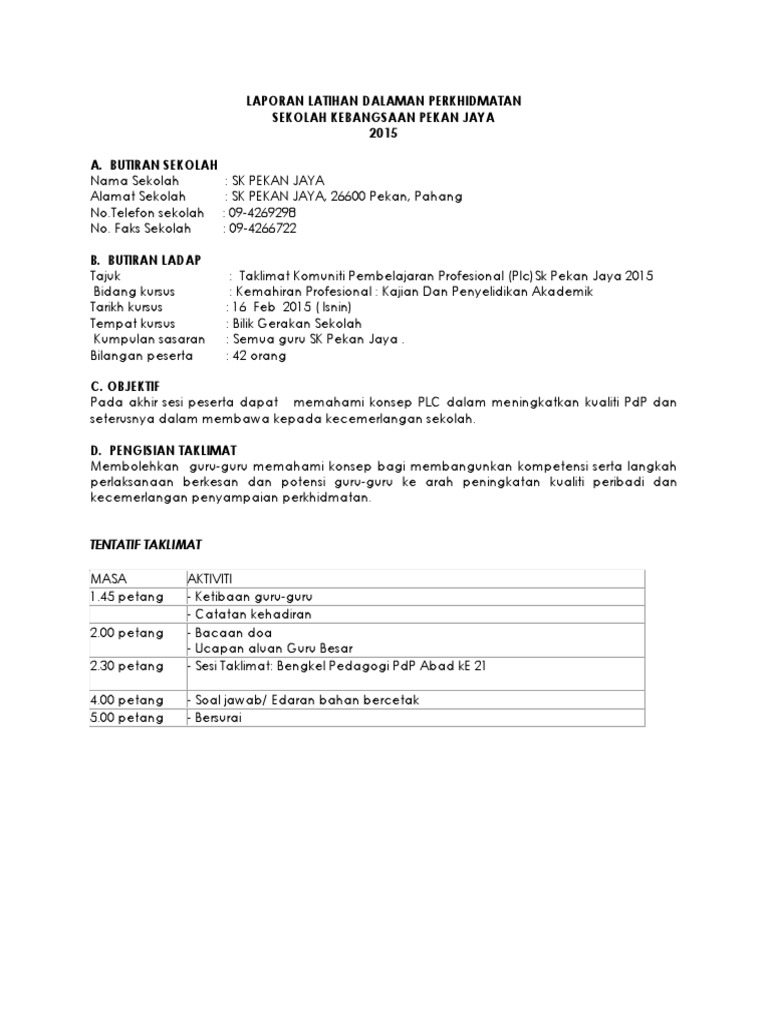 Laporan Ladap Plc Pdf