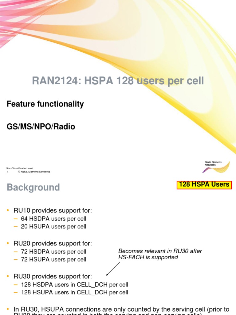 RAN2124 HSPA 128 Users Per Cell | PDF | High Speed Packet Access ...