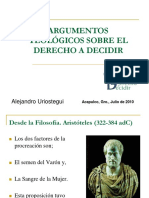 Argumentos Teológicos Sobre El Derecho A Decidir