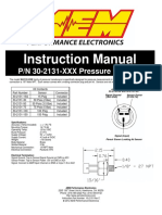 Instruction Manual: P/N 30-2131-XXX Pressure Sensors