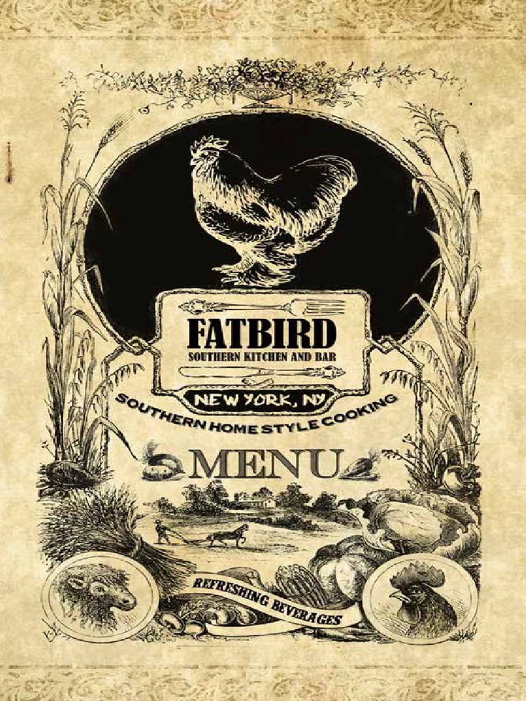 Fatbird Restaurant Menu Highlights | PDF | Cheesecake | Salad