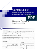 Contoh Soal (1) : Rekayasa Pondasi 1