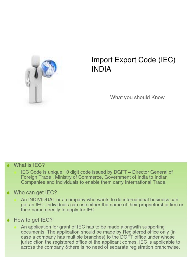 IEC Code Guide: Application & Requirements | PDF | Government | Business