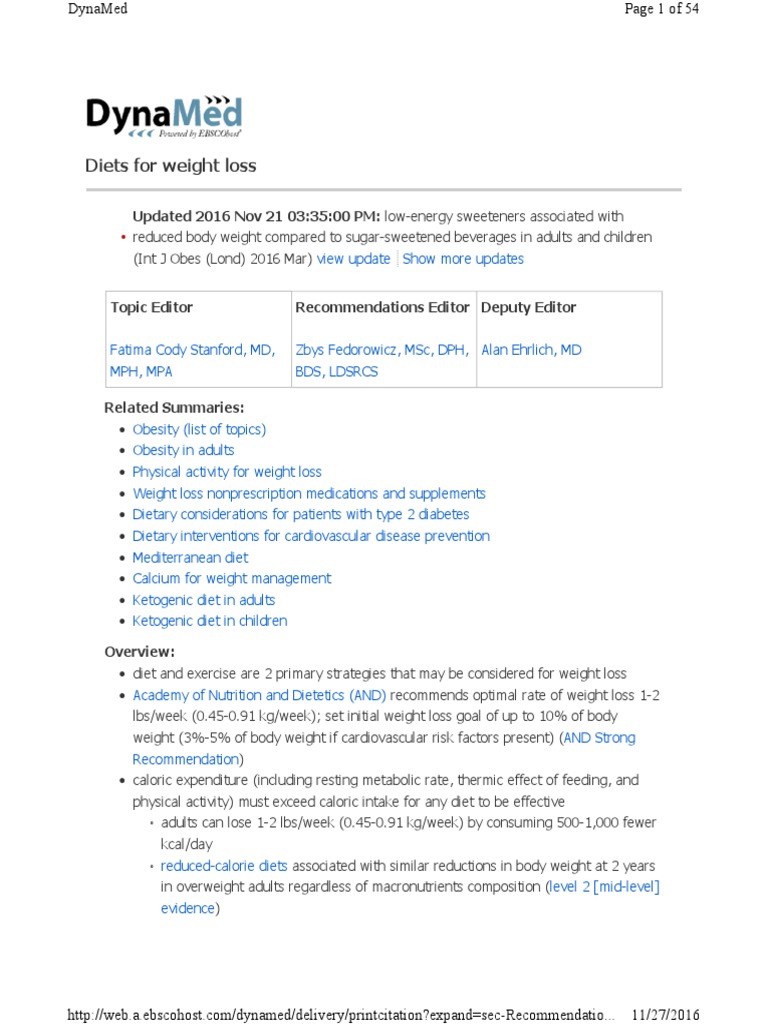 Diets For Weight Loss | PDF | Low Carbohydrate Diet | Dieting