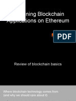 Designing Blockchain Applications On Ethereum