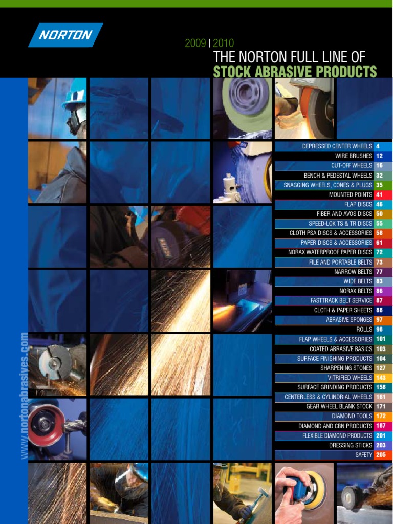 Norton Abbrasives Catalog PDF Abrasive Grinding (Abrasive Cutting)