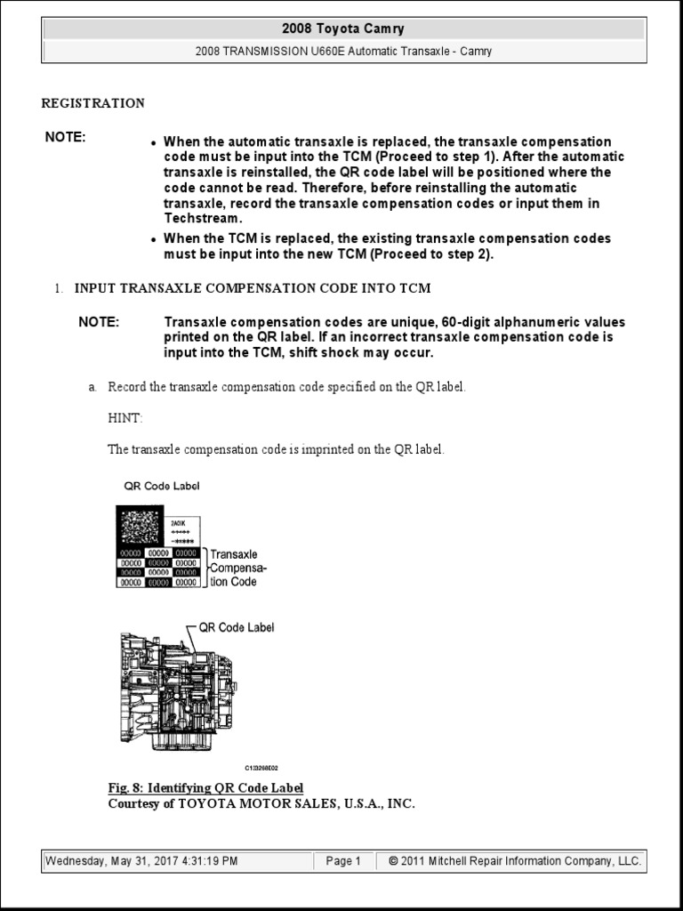 Код toyota pdf