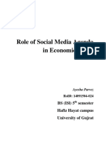 Role of Social Media Agenda in Economic Issues