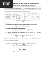 Dimensionamento de Uma Fonte de Alimentação