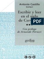 Castillo Comp - Escribir y Leer en El Siglo de Cervantes PDF