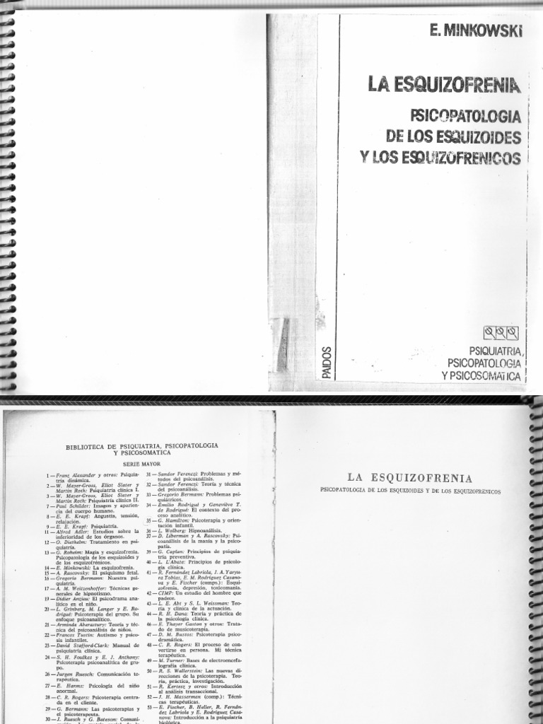 La Esquizofrenia Eugene Minkowski | PDF | Sicología | Bienestar