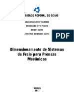 Segundo Trabalho de Elementos de Máquinas 2 - Ana Carolina Brenno Bruno e Johnathan