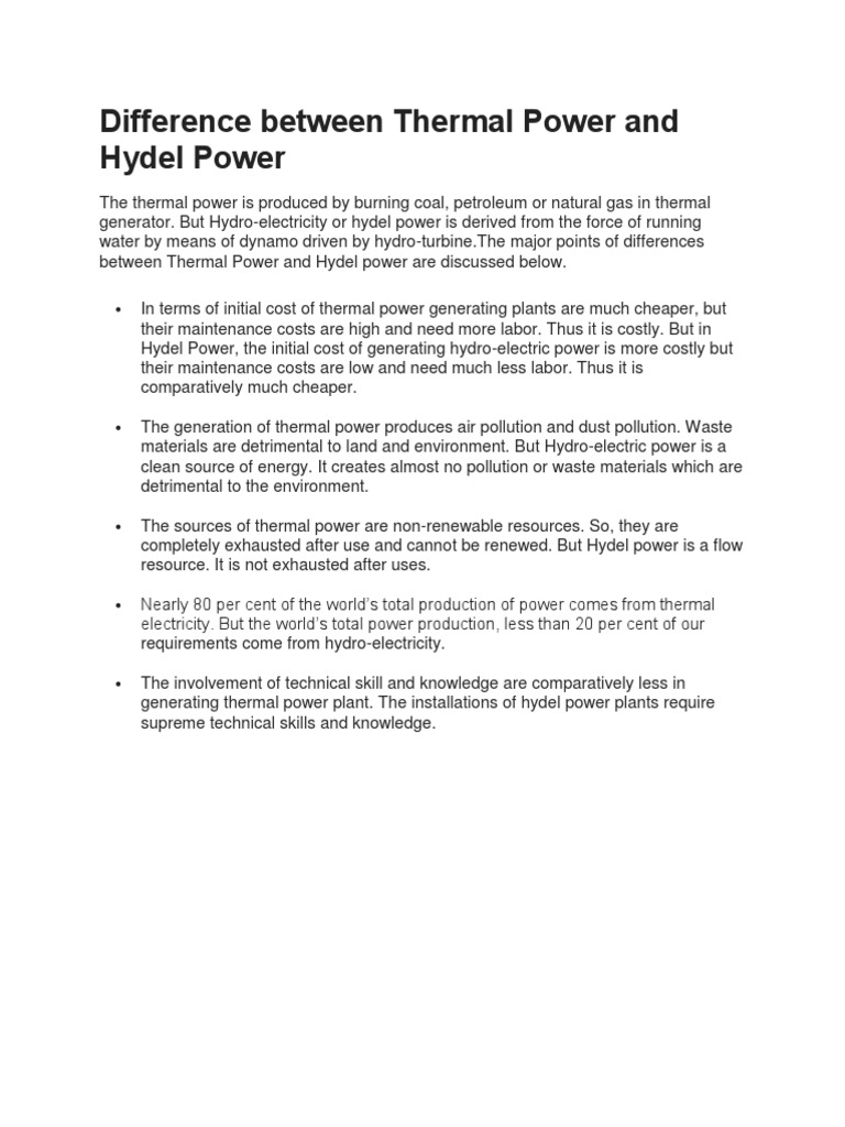Nuclear Vs Hydro Pdf