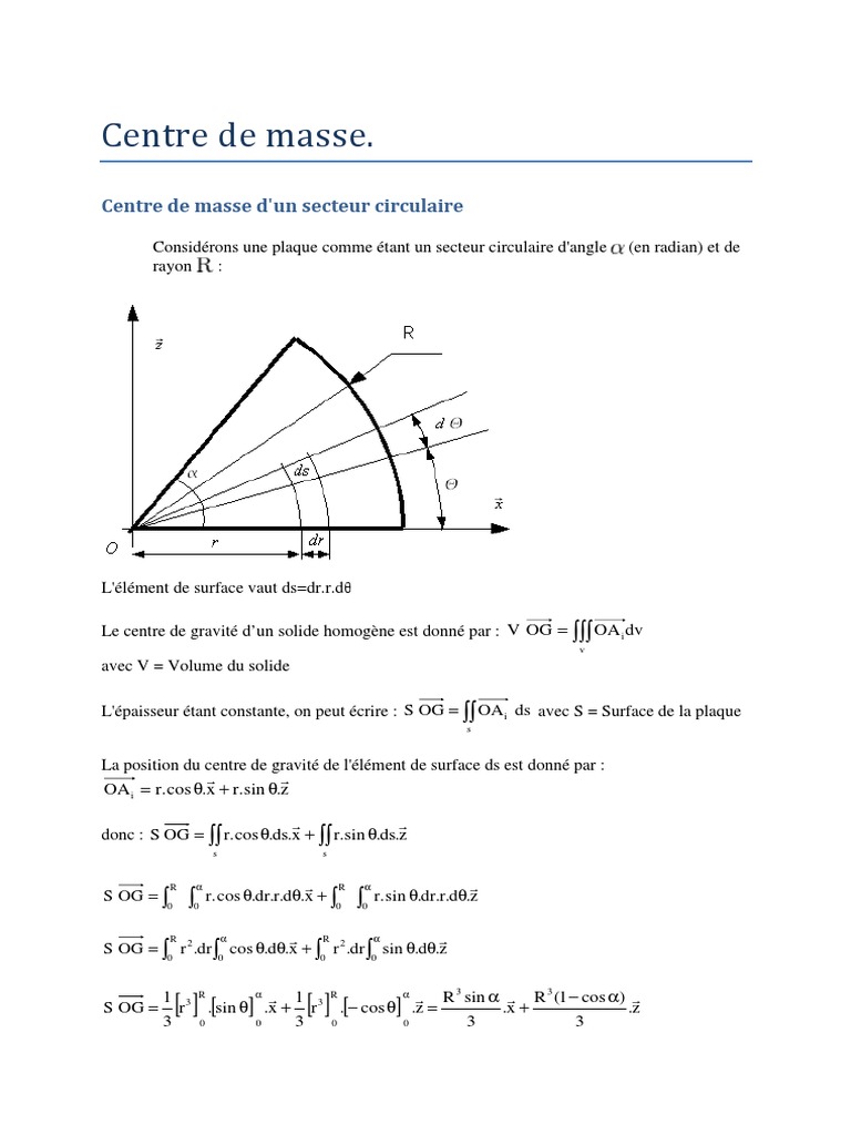 Centre D’Inertie Exercices Pdf – Mouvement Centre D’Inertie Exercices ...