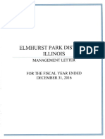 2016 Elmhurst Park District Audit