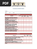 Cuestionario APGAR Familiar