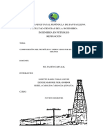 Composición Del Petróleo y Derivados Por Elementos y Por Grupos