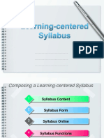 Learning-Centered Syllabus (Tham)