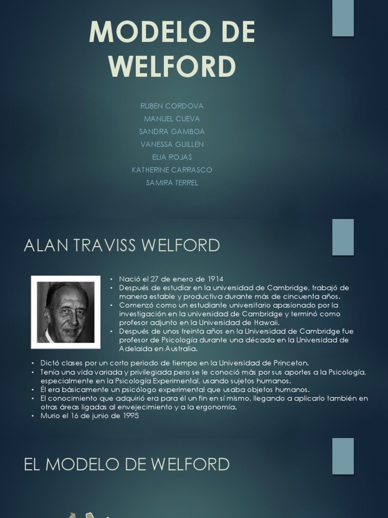Modelo de Welford | PDF | Percepción | Conocimiento