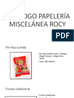 Catálogo Papelería Miscelánea Rocy