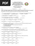 Grade 10 Mathematics 1st Quarter PT