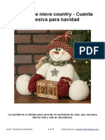 Muñeco de Nieve Country - Cuenta Regresiva para Navidad